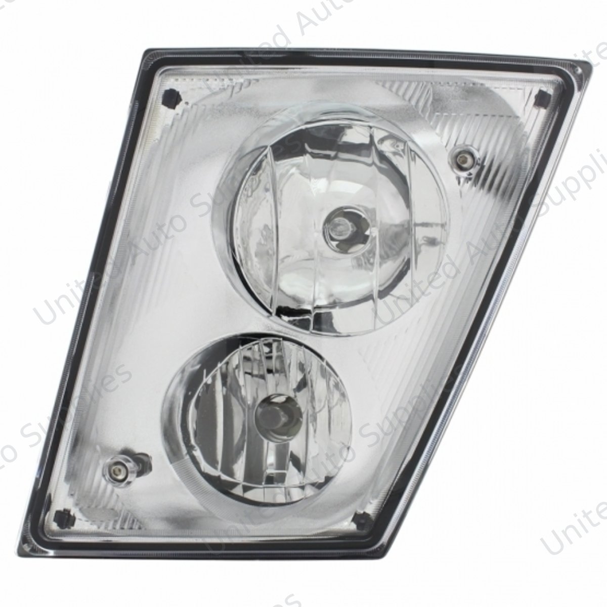 Chrome Fog/Driving Light Assembly For 2003-2017 Volvo VN/VNL - Driver