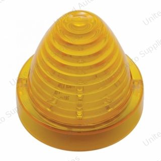13 LED Beehive Truck-Lite Style Cab Light - Amber LED/Amber Lens (Bulk)