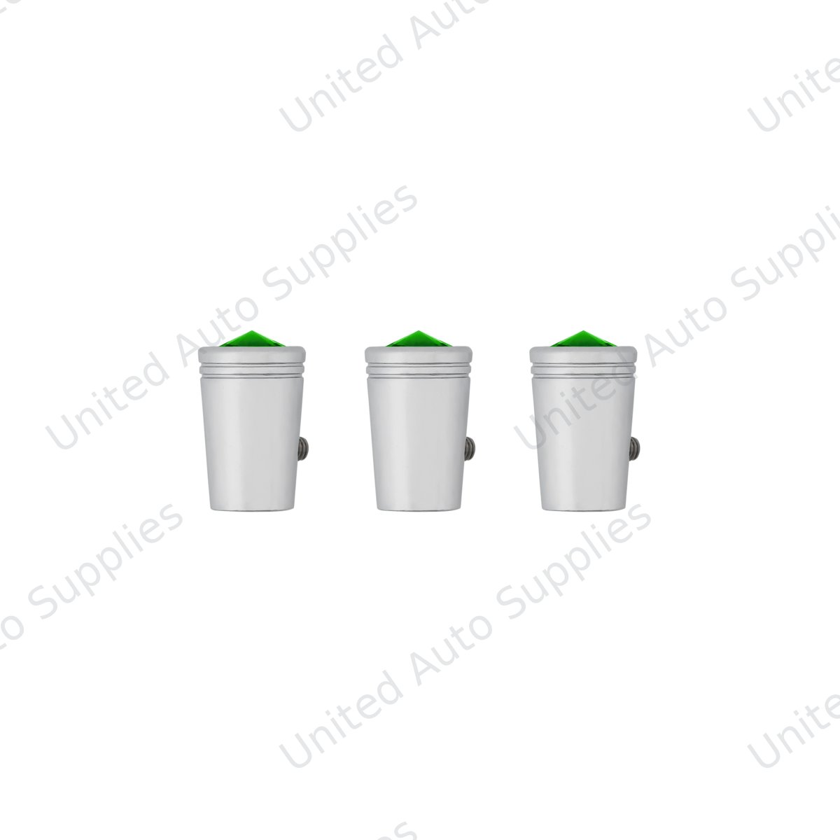 Mini Toggle Switch Extension With Green Crystal For Kenworth (Card of 3)
