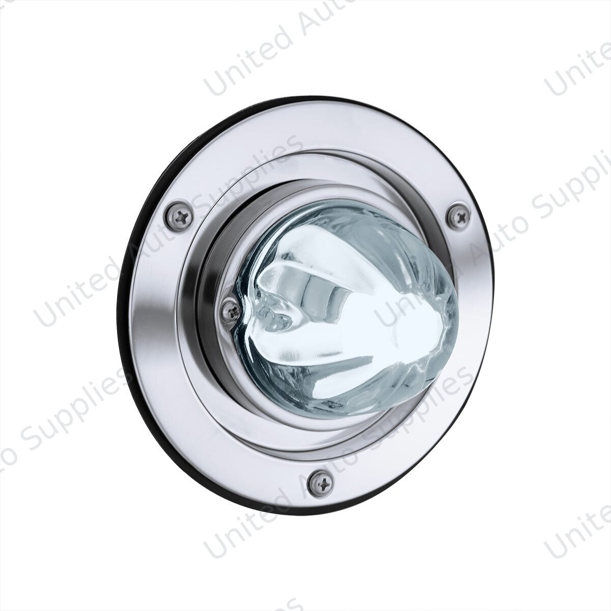 Dual Function Glass Watermelon Light Sleeper Bunk Kit With 304 Stainless Steel Bezel & LED Bulb-Clear Lens/White LED