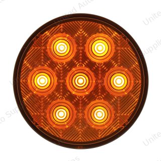 7 LED 4" Competition Series Turn Signal Light Kit - Amber LED/Amber Lens