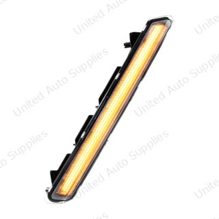 48 LED Competition Series Fender Turn Signal Light For 2022-2026 Kenworth T680-Amber LED/Clear Lens, Passenger