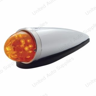 17 LED Watermelon Cab Light Kit With Die Cast Housing - Amber LED/Dark Amber Lens