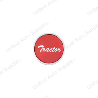 "Tractor" Long Air Valve Knob - Red Glossy Sticker