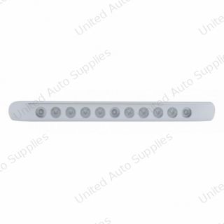 11 LED 17" Light Bar With Bezel (Stop, Turn & Tail) - Red LED/Clear Lens