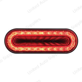 Mirage 24 LED 6" Oval Stop/Turn/Tail Light - Red LED/Red Lens