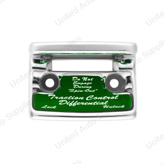 "Traction Control Differential" Switch Guard With Green Sticker