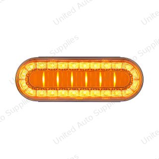 30 LED 6" Oval Lumos Light I-Series (Turn Signal) - Amber LED/Amber Lens