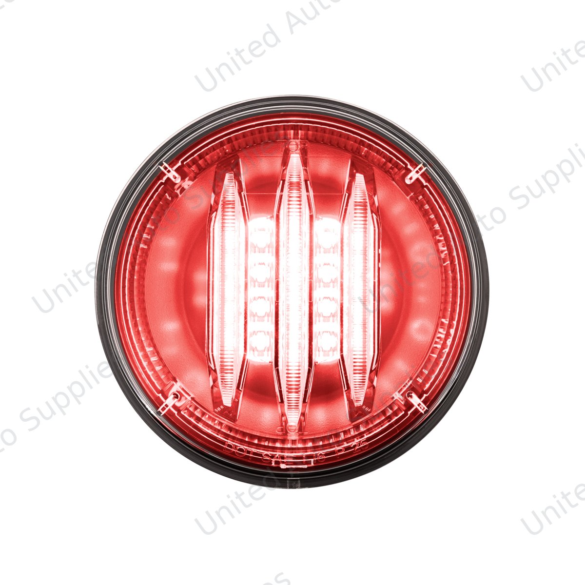 Saber 29 LED 4" Round Stop, Turn & Tail Light-Red LED/Clear Lens