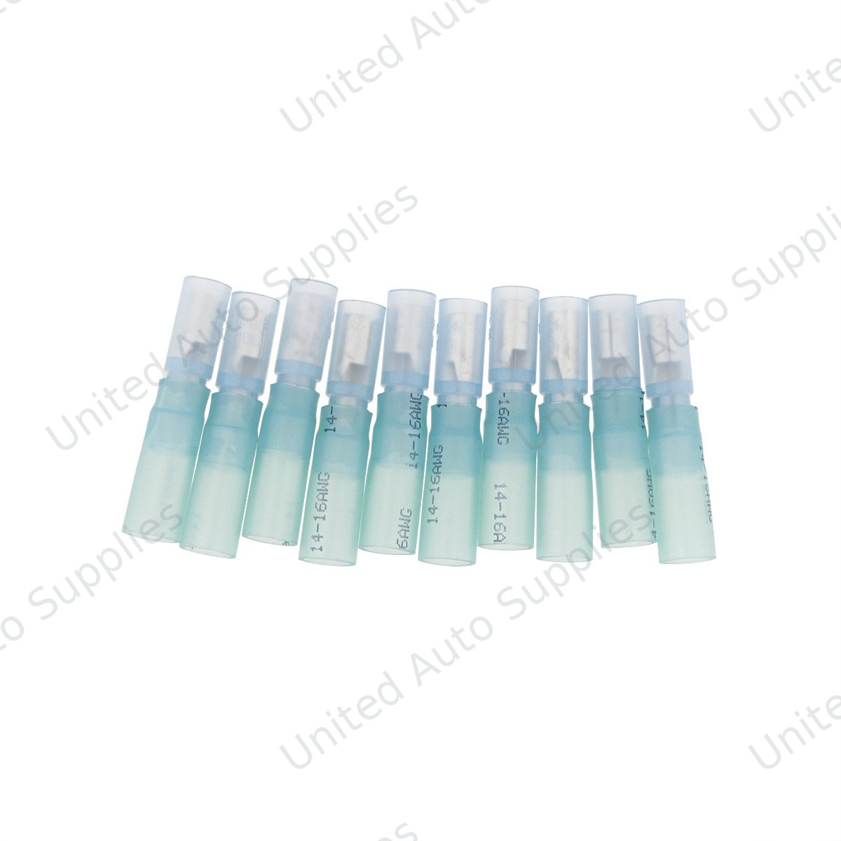 16-14 AWG .157 Tab CS Heat Shrink FM Receptacle - Blue (10-Pack)