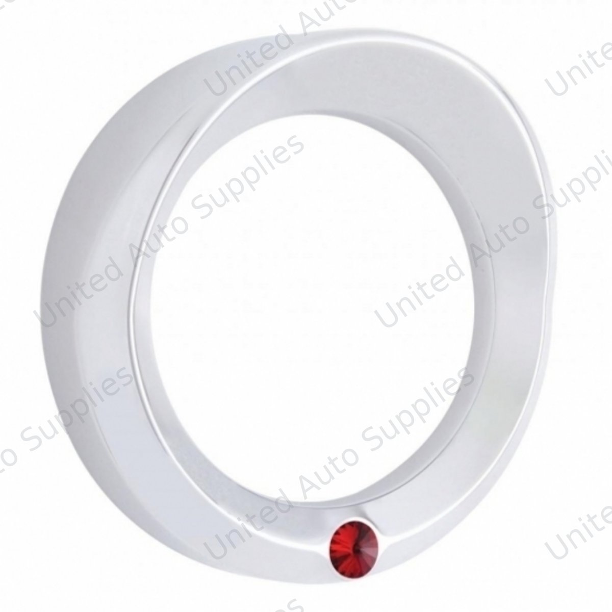 Signature Series Speed/Tachometer Gauge Cover With Visor For Kenworth - Red Crystal