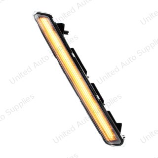 48 LED Competition Series Fender Turn Signal Light For 2022-2026 Kenworth T680-Amber LED/Clear Lens, Driver