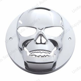 Chrome Plastic Skull Bezel For 2.5" Light Grommet