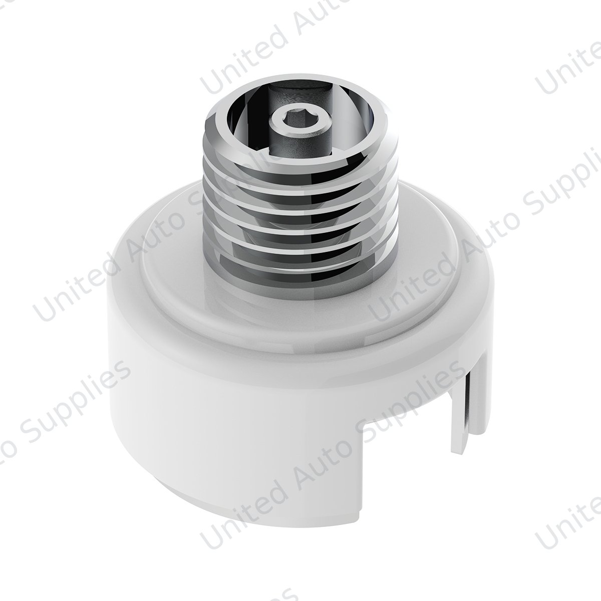 M30X3.5 Thread-On Shift Knob Mounting Adapter For Eaton Fuller Style 13/15/18 Shifter - Pearl White