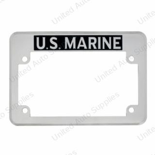 "U.S. Marine" Motorcycle License Plate Frame