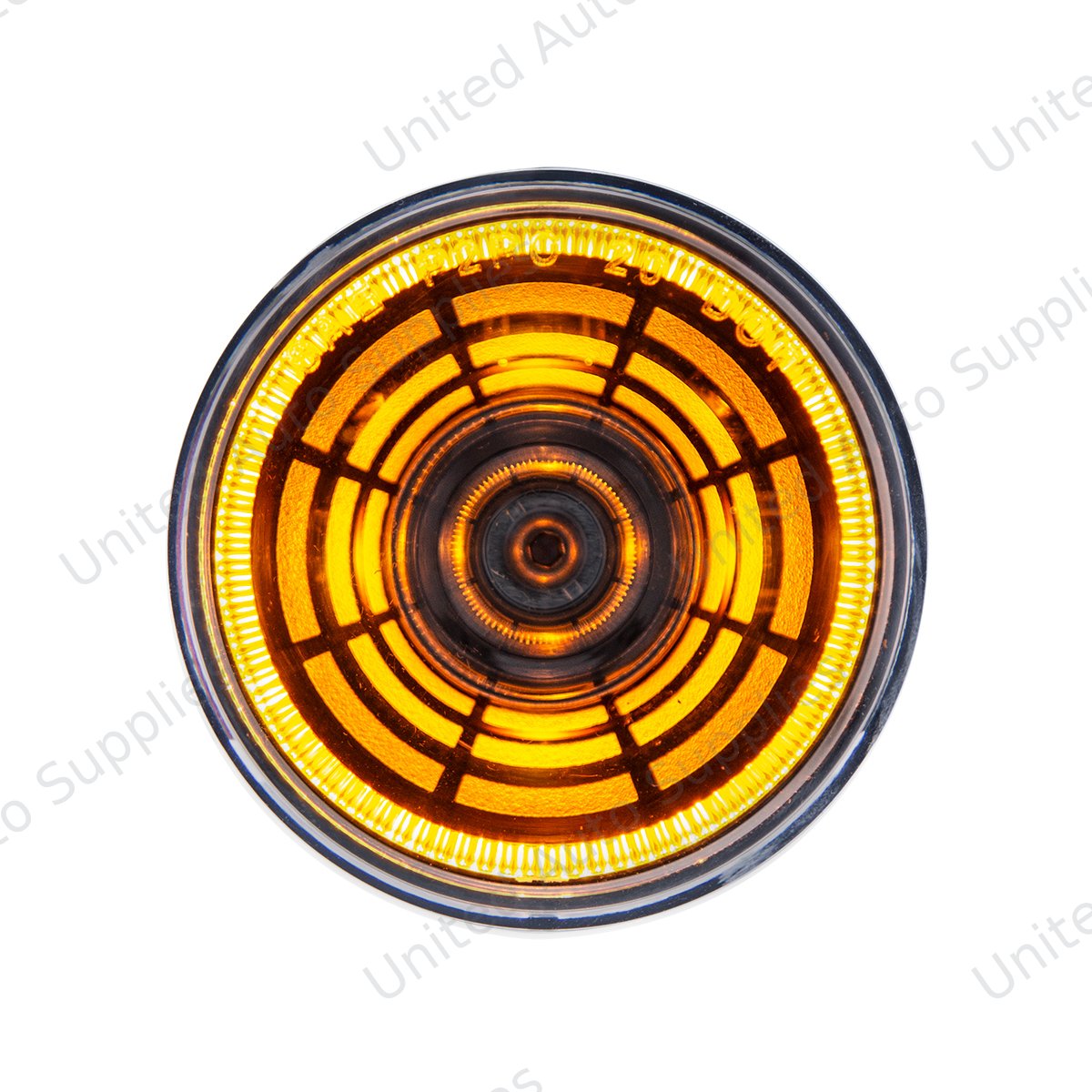 Abyss 4 LED 2" Round Clearance/Marker Light - Amber LED/Clear Lens