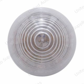 9 LED 2" Round Beehive Light (Clearance/Marker) - Red LED/Clear Lens (Bulk)