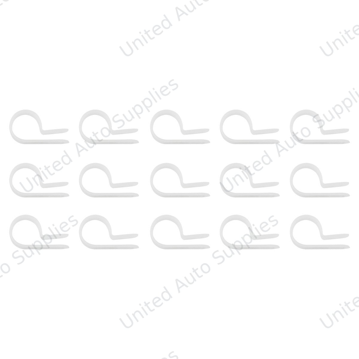 1/2" I.D. Natural Nylon Cable Clamps (15-Pack)