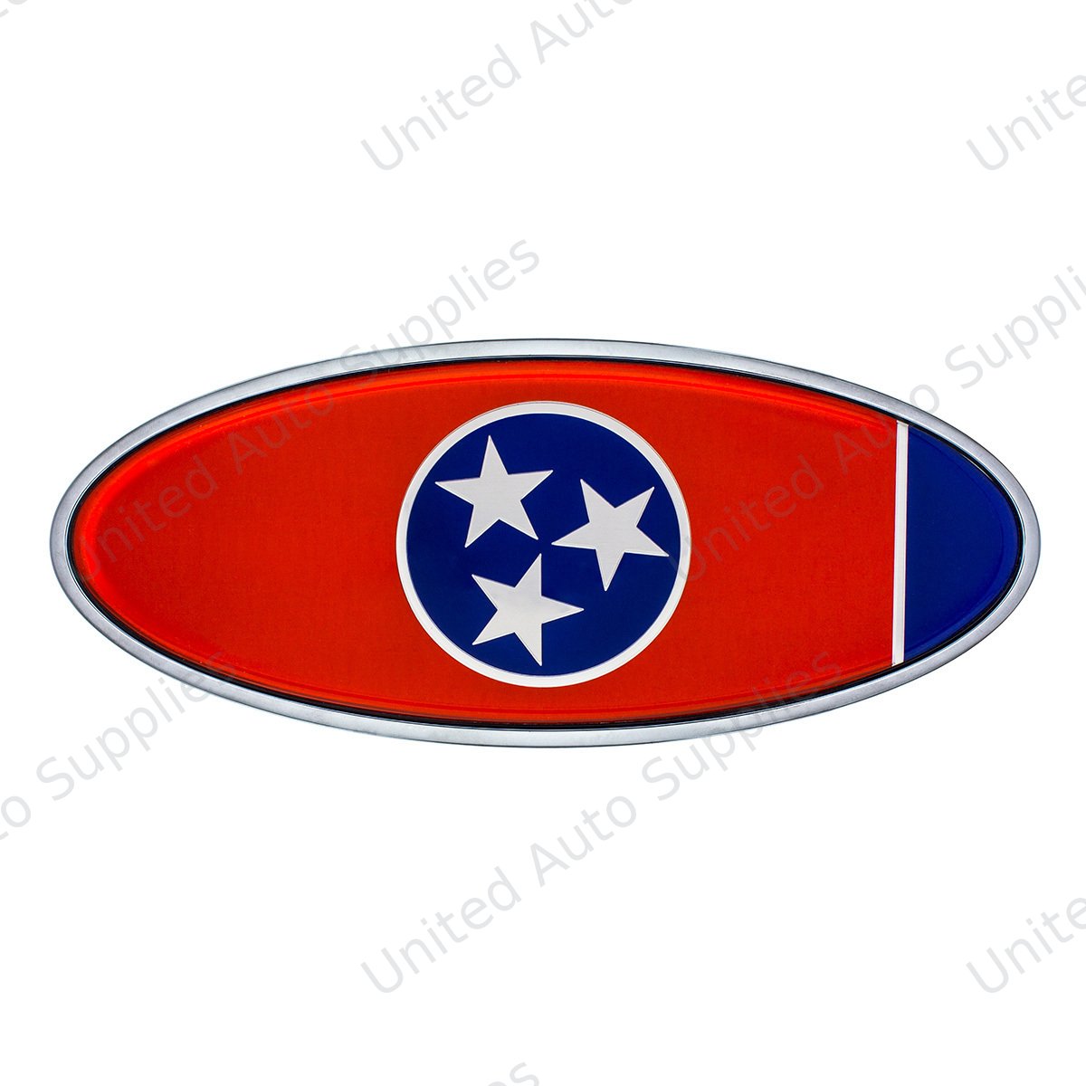 Chrome Die Cast Tennessee Flag Emblem