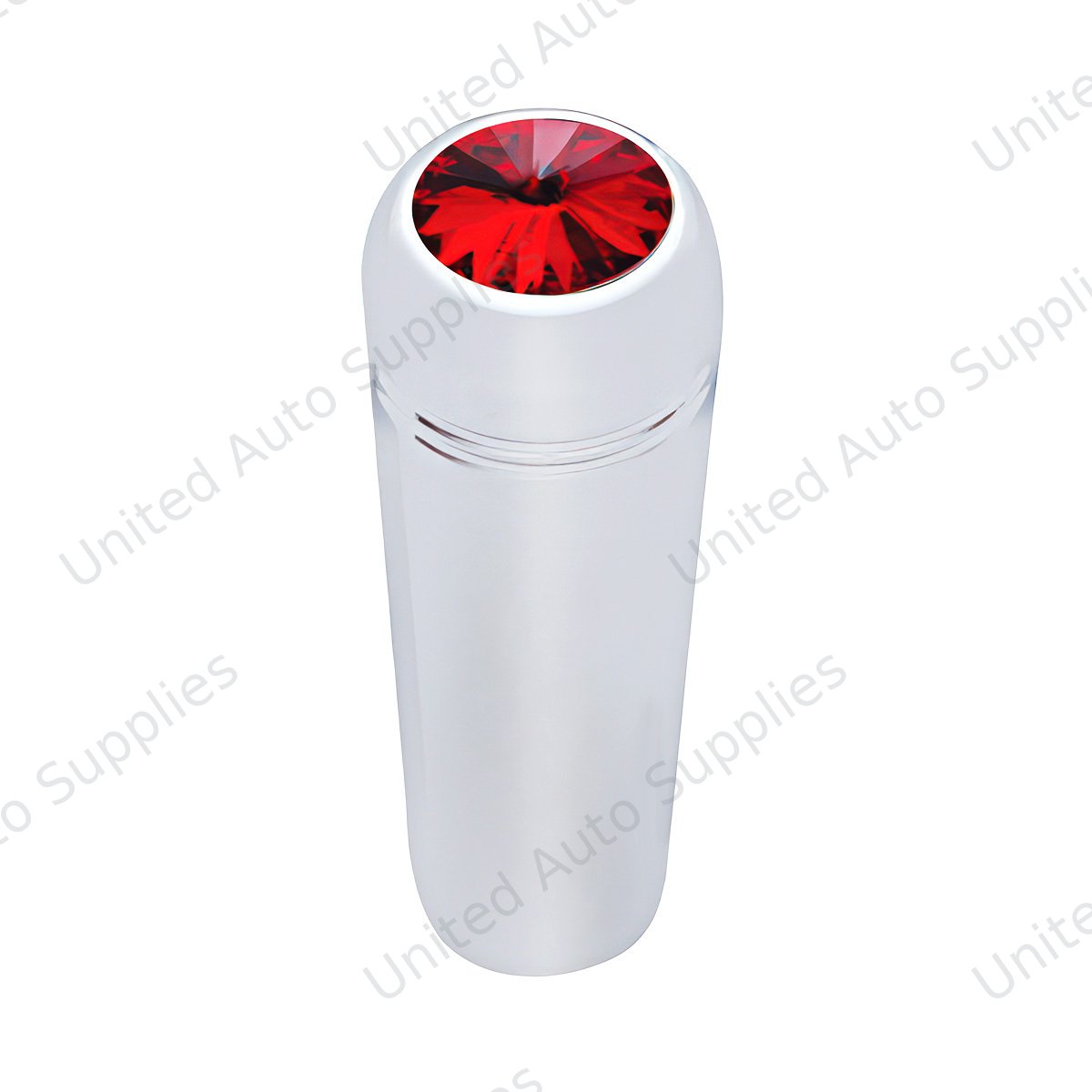 1-7/8" Short Aluminum Toggle Switch Extension With Crystal For Kenworth - Red Crystal