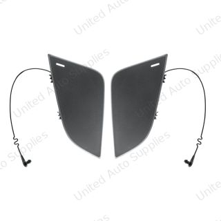Black Tow Hook Access Covers For 2018-2024 Freightliner Cascadia (Pair)