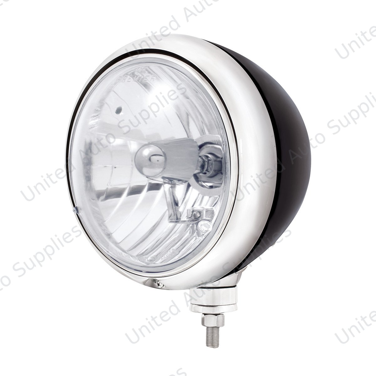 Black Guide 682-C Style Headlight Crystal H4 Bulb