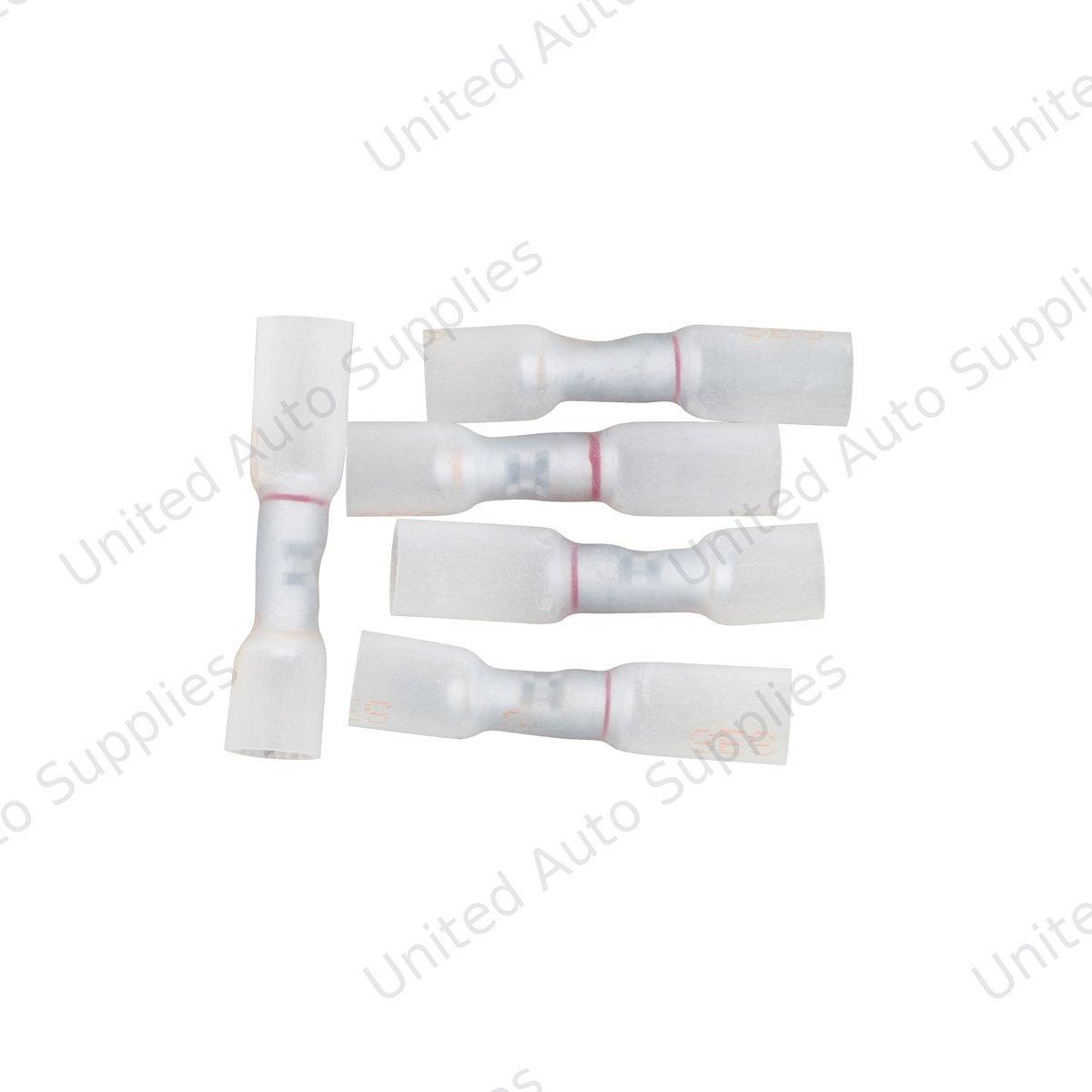 12-10 to 8 AWG CS Multi-Wire Heat Shrink Connector - Clear w/ Yellow Dash (5-Pack)