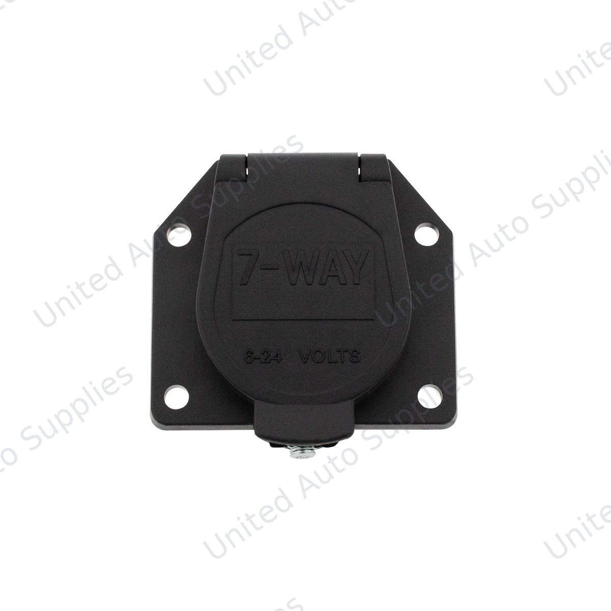 Round 7-Way Male Connector - Flat Pin