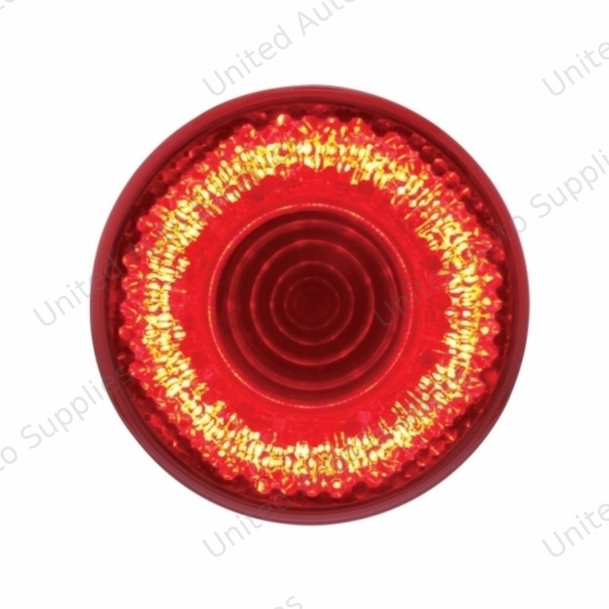 Mirage 9 LED 2" Round Clearance/Marker Light - Red LED/Red Lens (Bulk)