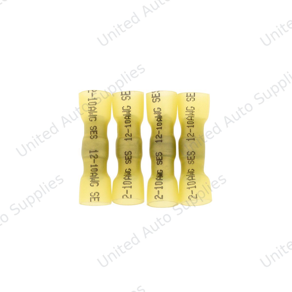 12-10 AWG CSS Heat Shrink Butt Connector - Yellow (4-Pack)