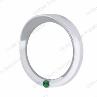 Signature Series Speed/Tachometer Gauge Cover With Visor For 2006+ Peterbilt -Green Crystal