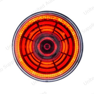 Abyss 4 LED 2" Round Clearance/Marker Light - Red LED/Clear Lens