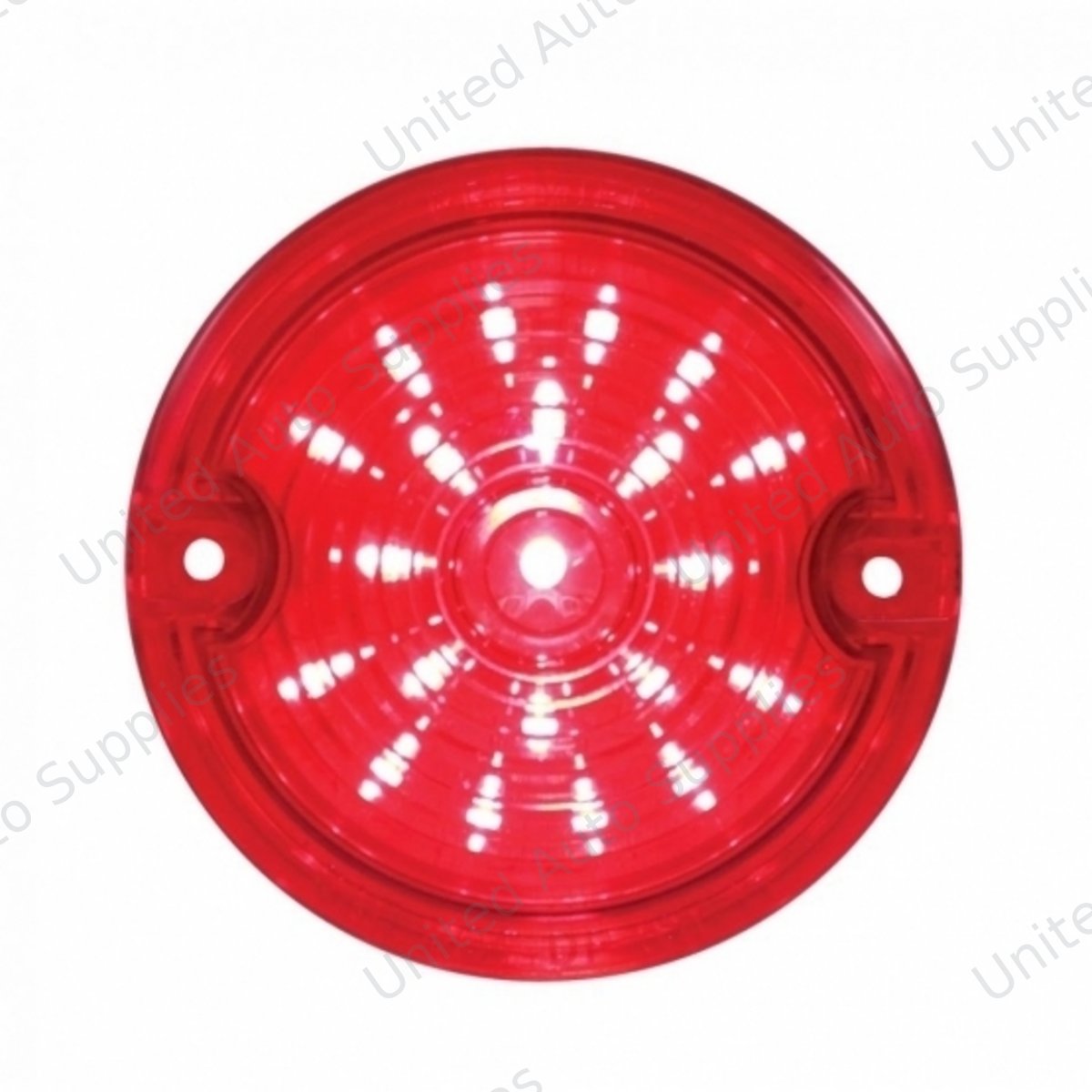 21 LED 3-1/4" Dual Function Signal Light For Harley Motorcycle With 1157 Plug - Red LED/Red Lens
