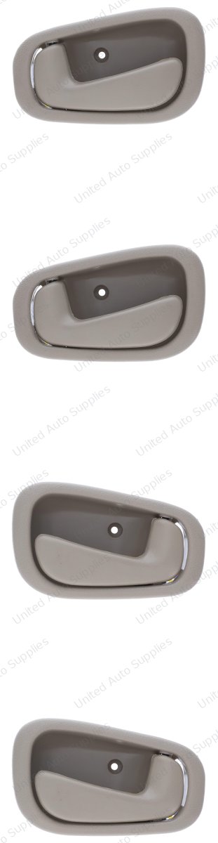 Interior Door Handle LH (Front = Rear), RH (Front = Rear) (4pcs) Plastic Beige for 1998-2002 Chevrolet Prizm