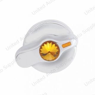 Signature Series A/C Control Knob With Color Crystal For International Trucks - Amber Crystal