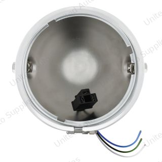 Chrome 5-3/4" Motorcycle Headlight Housing Only - Side Mount