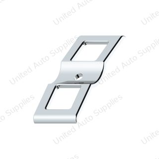 Chrome Plastic Switch Covers - 3 Openings (Card of 2)
