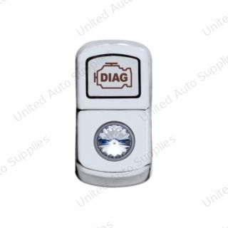 "Diagnostic" Rocker Switch Cover With Clear Crystal