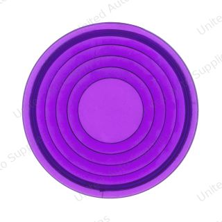 Round Map Light Lens For 2006+ Peterbilt - Purple