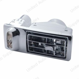 Chrome Plastic A/C Vent For 2002-2005 Kenworth W900/T800/T600 - Driver
