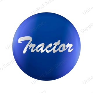 "Tractor" Glossy Air Valve Knob Candy Color Sticker - Indigo Blue