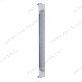 Mirror Bracket With 23 LED 17-1/4" Light Bar - Amber LED/Clear Lens