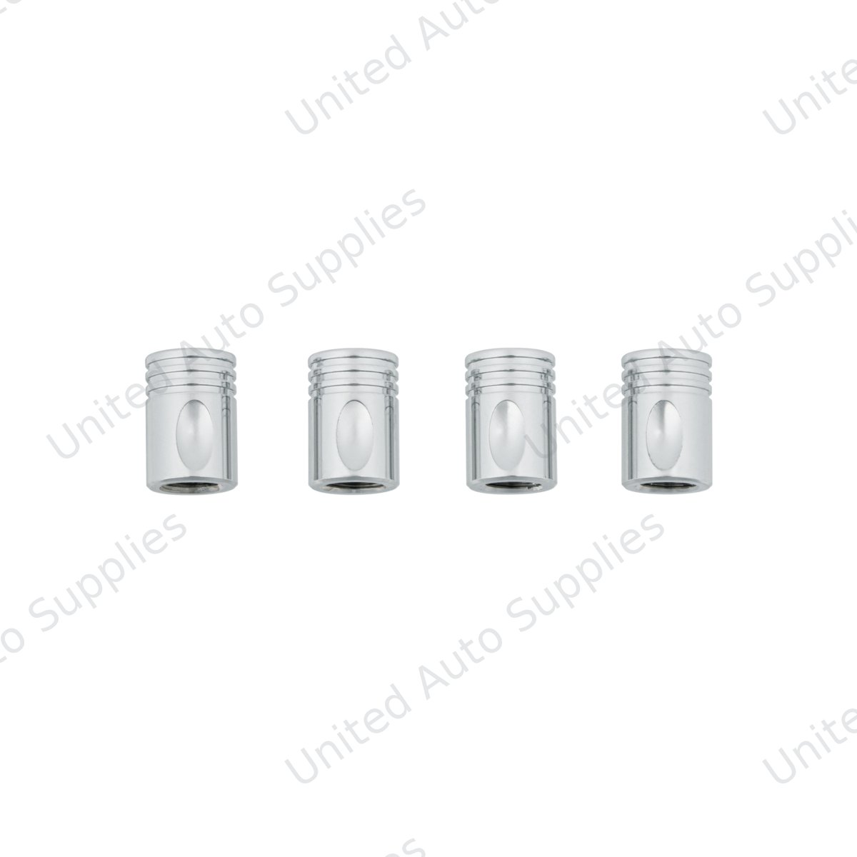 Chrome Piston Valve Caps (4-Pack)
