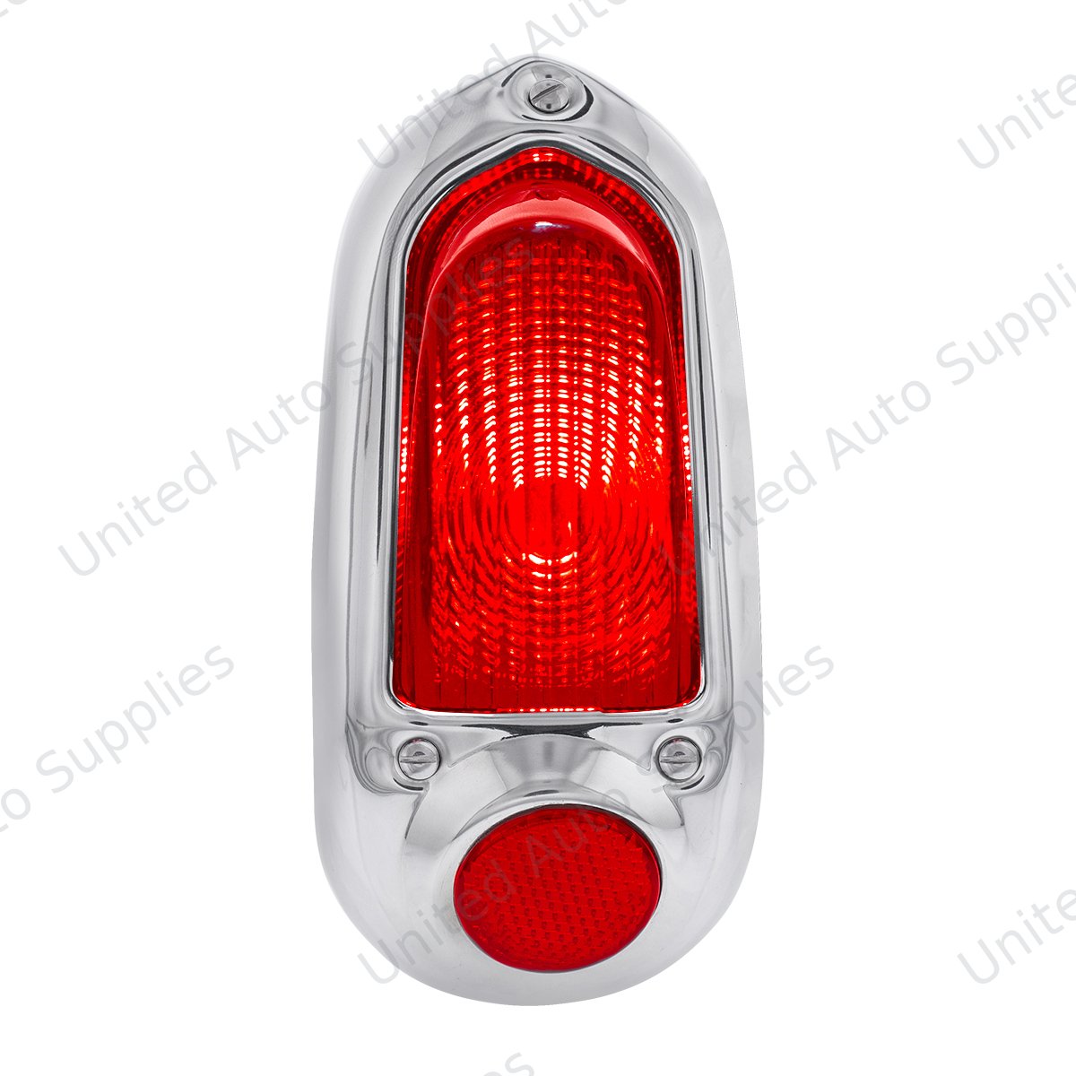 Tail Light Assembly With Stainless Steel Housing For 1949-50 Chevy Passenger Car - L/H