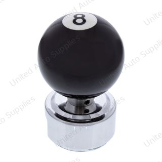Number 8 Pool Ball Gearshift Knob For 13/15/18 Speed Eaton Style Shifters