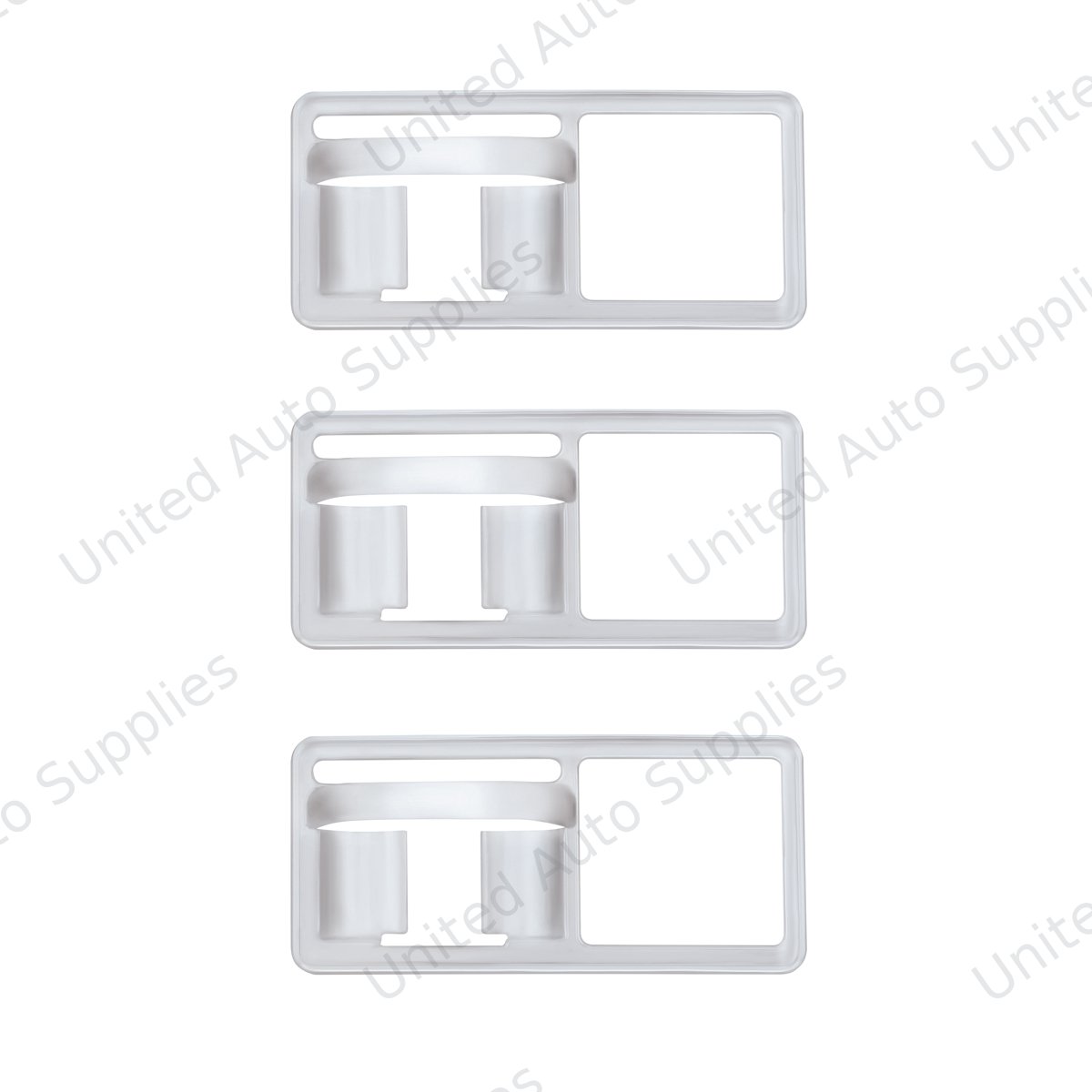 Chrome Toggle Switch Trim For Freightliner - Old Style (Card of 3)