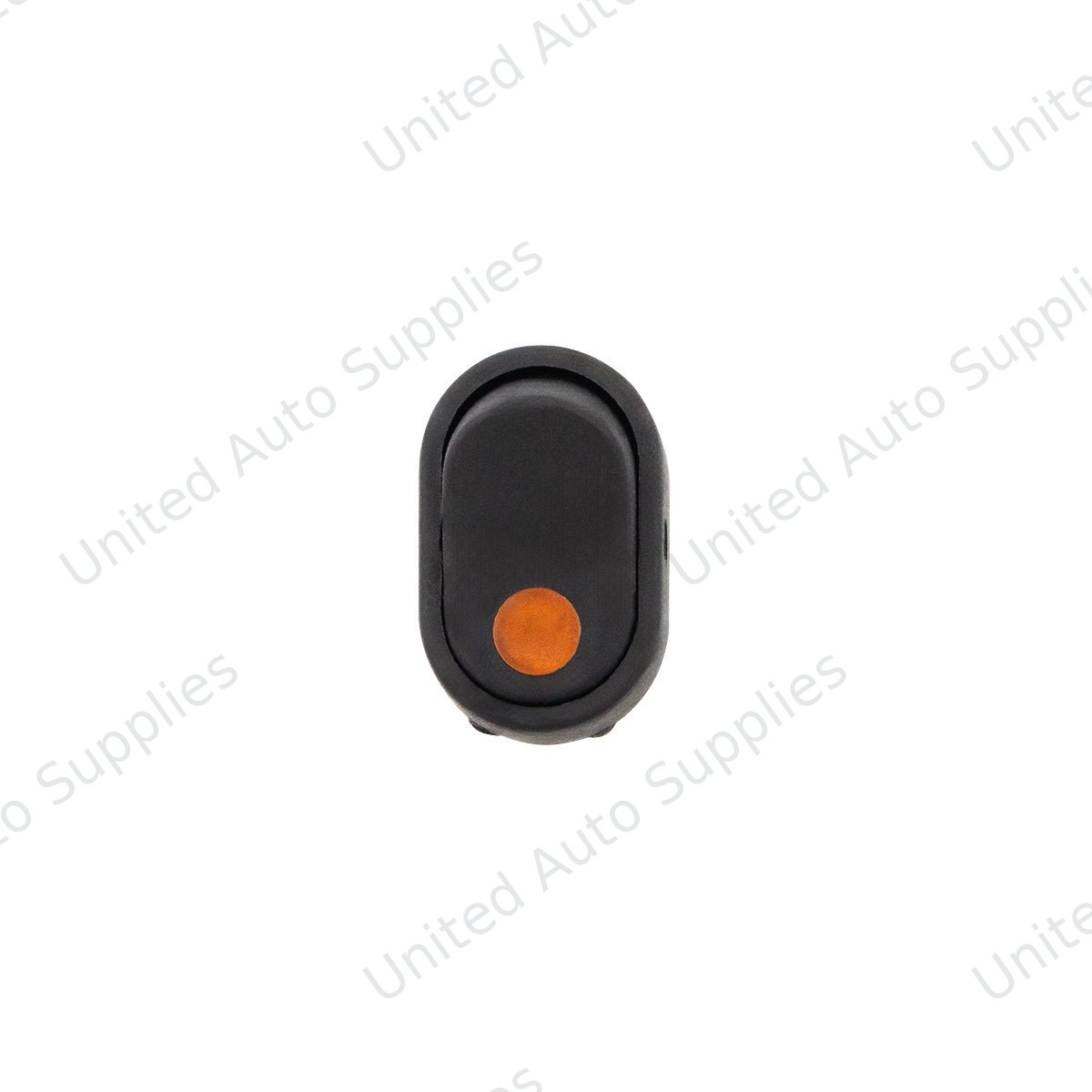 Amber Illum Oval Rocker 16 Amp 12V On/Off 1/2" Dia. 1 Pc.