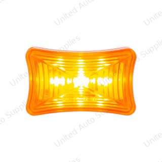3 LED Rectangular Clearance/Marker Light-Amber LED/Amber Lens