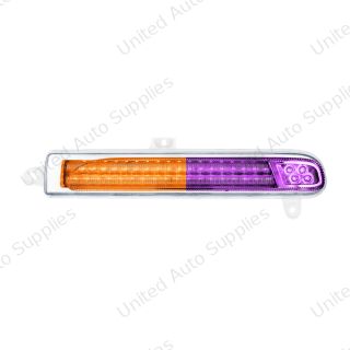 Double Fury 78 LED Turn Signal Light For 2008-2024 Peterbilt 389-Amber & Purple,Passenger