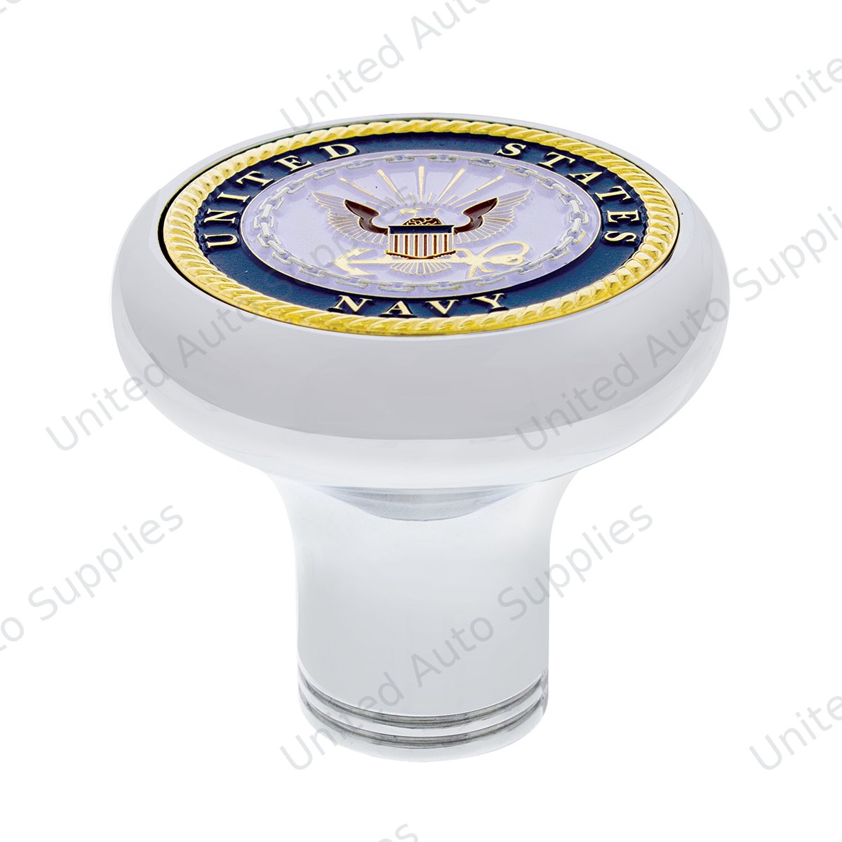 Deluxe Military Medallion Air Valve Knobs - Navy
